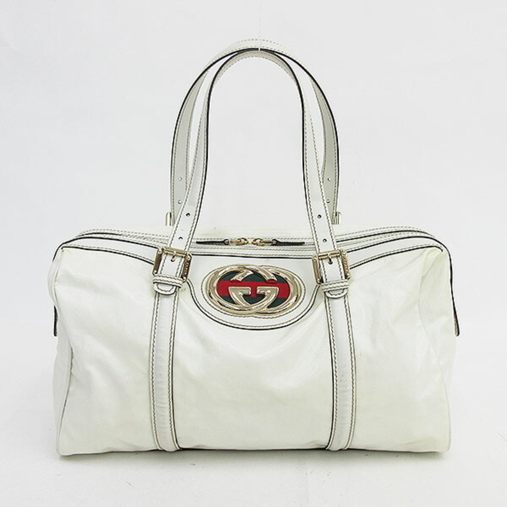 Gucci White Tote Interlocking Bag - image 2